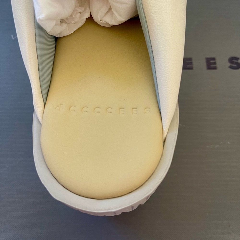 Free People 4CCCCEES Plia Anda Ivory Leather Sandals Slides Size EU 37 US 6.5 - Picture 5 of 11
